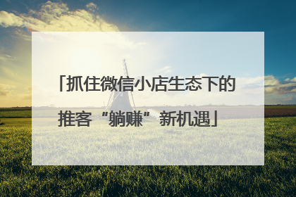 抓住微信小店生态下的推客“躺赚”新机遇