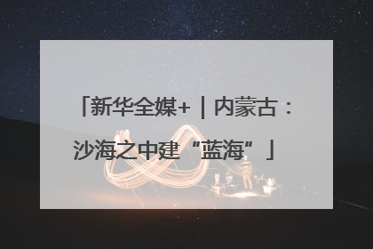 新华全媒+｜内蒙古：沙海之中建“蓝海”