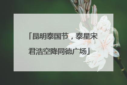 昆明泰国节，泰星宋君浩空降同德广场