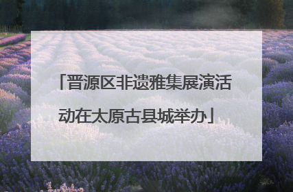 晋源区非遗雅集展演活动在太原古县城举办