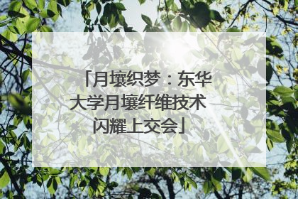 月壤织梦：东华大学月壤纤维技术闪耀上交会