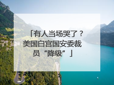 有人当场哭了？美国白宫国安委裁员“降级”