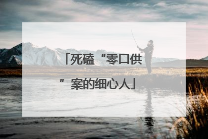 死磕“零口供”案的细心人