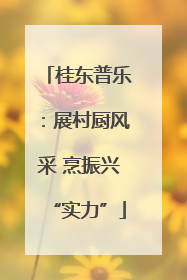 桂东普乐：展村厨风采 烹振兴“实力”