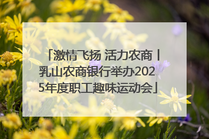 激情飞扬 活力农商丨乳山农商银行举办2025年度职工趣味运动会