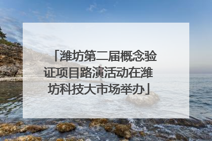 潍坊第二届概念验证项目路演活动在潍坊科技大市场举办