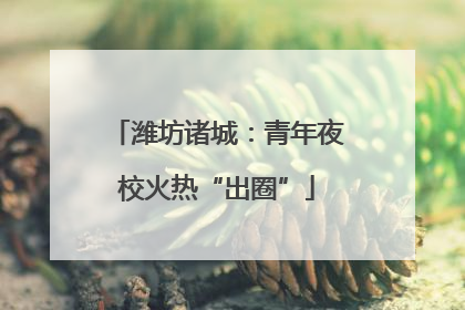 潍坊诸城：青年夜校火热“出圈”