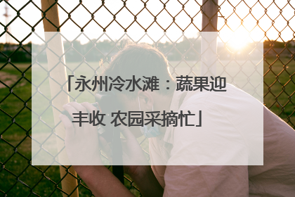 永州冷水滩：蔬果迎丰收 农园采摘忙