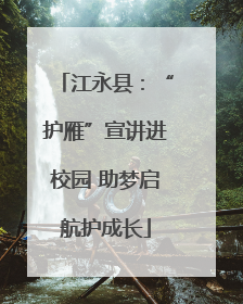 江永县：“护雁”宣讲进校园 助梦启航护成长