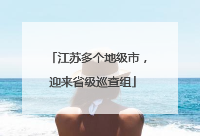 江苏多个地级市，迎来省级巡查组