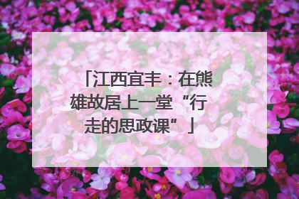江西宜丰：在熊雄故居上一堂“行走的思政课”