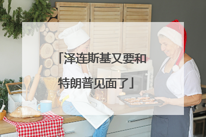 泽连斯基又要和特朗普见面了
