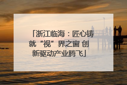 浙江临海：匠心铸就“视”界之窗 创新驱动产业腾飞