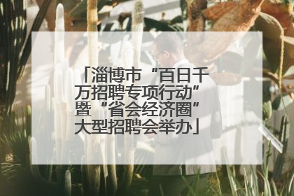 淄博市“百日千万招聘专项行动”暨“省会经济圈”大型招聘会举办