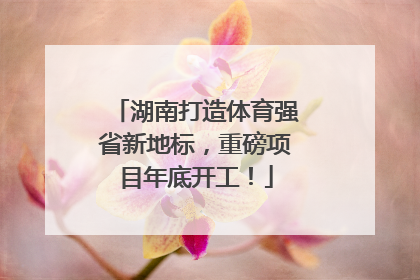 湖南打造体育强省新地标，重磅项目年底开工！