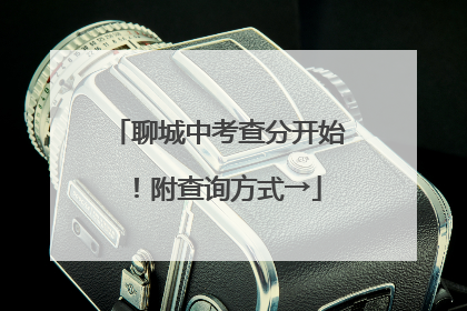 聊城中考查分开始！附查询方式→