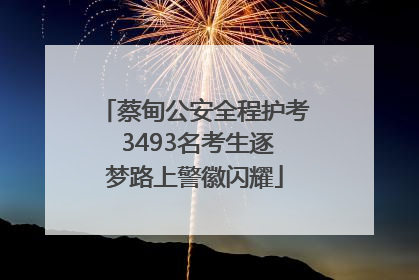 蔡甸公安全程护考 3493名考生逐梦路上警徽闪耀