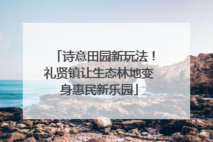 诗意田园新玩法！礼贤镇让生态林地变身惠民新乐园