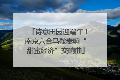 诗意田园迎端午！南京六合马鞍奏响“甜蜜经济”交响曲