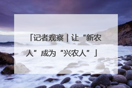 记者观察｜让“新农人”成为“兴农人”