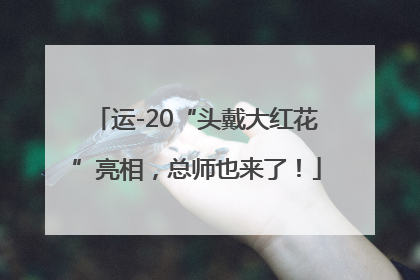 运-20“头戴大红花”亮相，总师也来了！