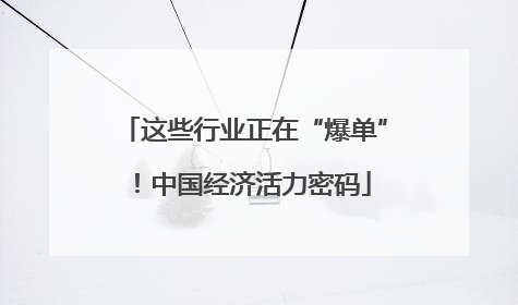这些行业正在“爆单”！中国经济活力密码