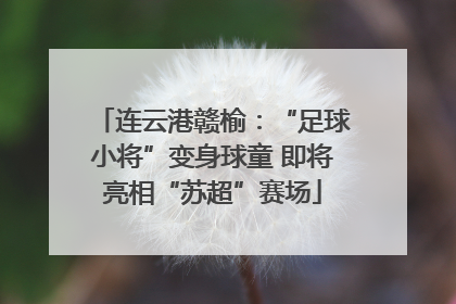 连云港赣榆：“足球小将”变身球童 即将亮相“苏超”赛场