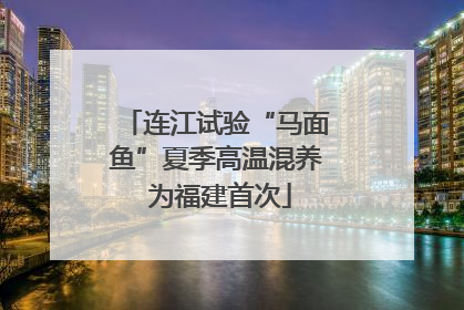 连江试验“马面鱼”夏季高温混养 为福建首次