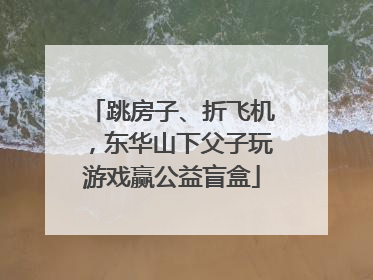 跳房子、折飞机，东华山下父子玩游戏赢公益盲盒
