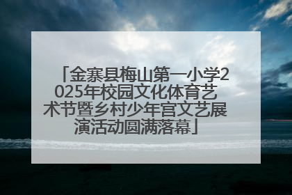 金寨县梅山第一小学2025年校园文化体育艺术节暨乡村少年宫文艺展演活动圆满落幕