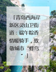 青岛西海岸新区灵山卫街道：端午粽香情暖骑手，致敬城市“蜂鸟”