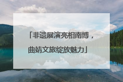 非遗展演亮相南博，曲靖文旅绽放魅力