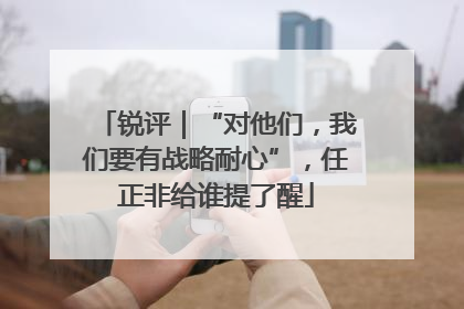 锐评｜“对他们，我们要有战略耐心”，任正非给谁提了醒