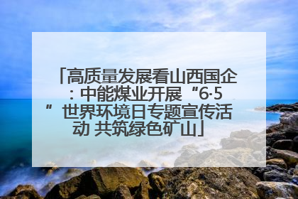 高质量发展看山西国企：中能煤业开展“6·5”世界环境日专题宣传活动 共筑绿色矿山