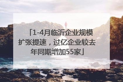 1-4月临沂企业规模扩张提速，过亿企业较去年同期增加55家