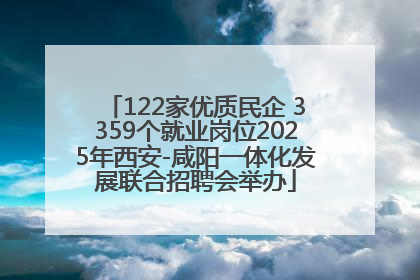 122家优质民企 3359个就业岗位2025年西安-咸阳一体化发展联合招聘会举办