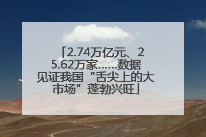 2.74万亿元、25.62万家……数据见证我国“舌尖上的大市场”蓬勃兴旺