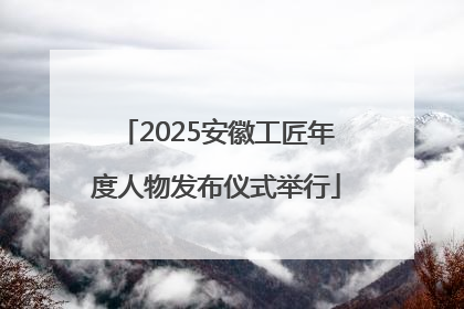 2025安徽工匠年度人物发布仪式举行