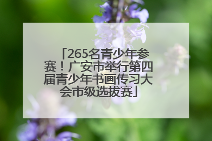 265名青少年参赛！广安市举行第四届青少年书画传习大会市级选拔赛