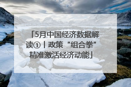 5月中国经济数据解读①丨政策“组合拳”精准激活经济动能