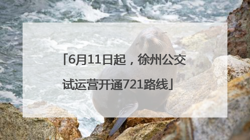 6月11日起，徐州公交试运营开通721路线
