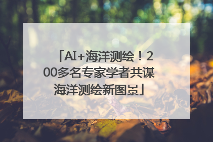 AI+海洋测绘！200多名专家学者共谋海洋测绘新图景