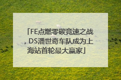 FE点燃零碳竞速之战，DS潘世奇车队成为上海站首轮最大赢家